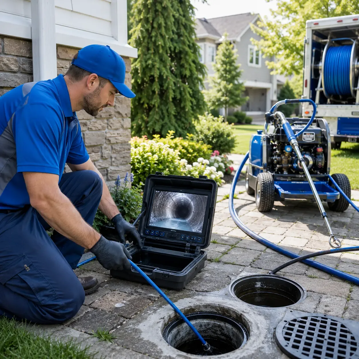 Outdoor drain cleaning professionals serving Mansfield, SD